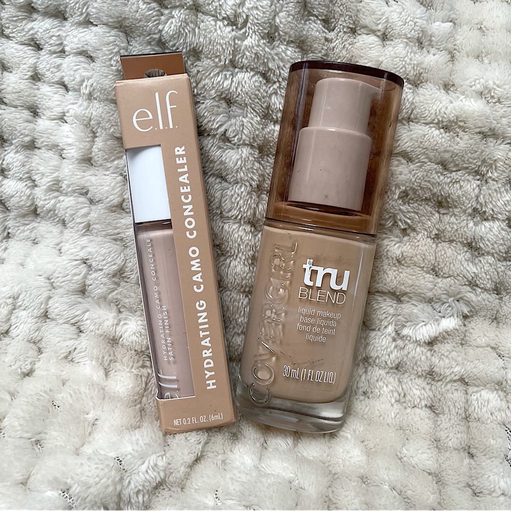 Fair e.l.f Concealer & Covergirl truBlend Foundation Bundle